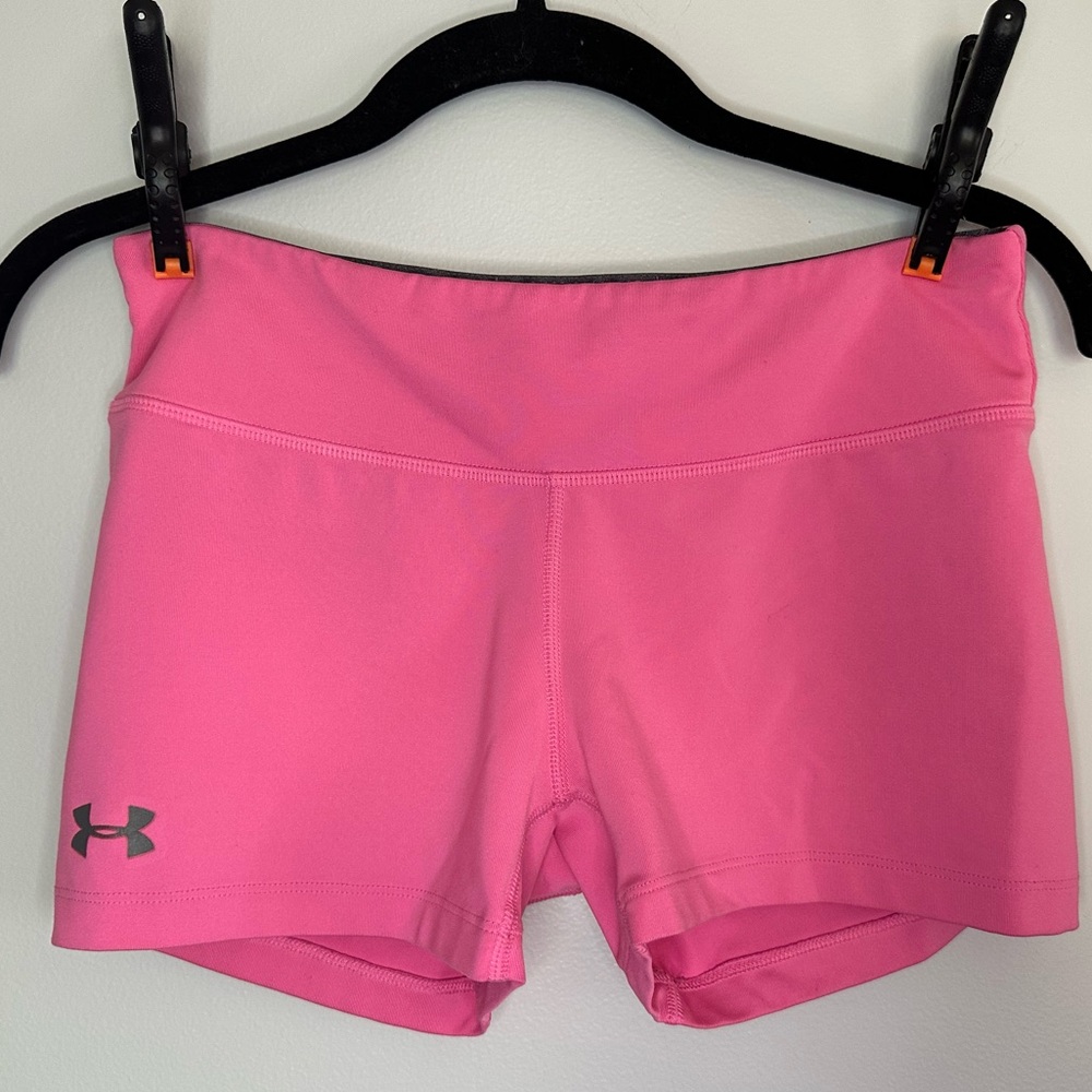 Under Armour Hot Pink Compression Athletic Shorts (S)